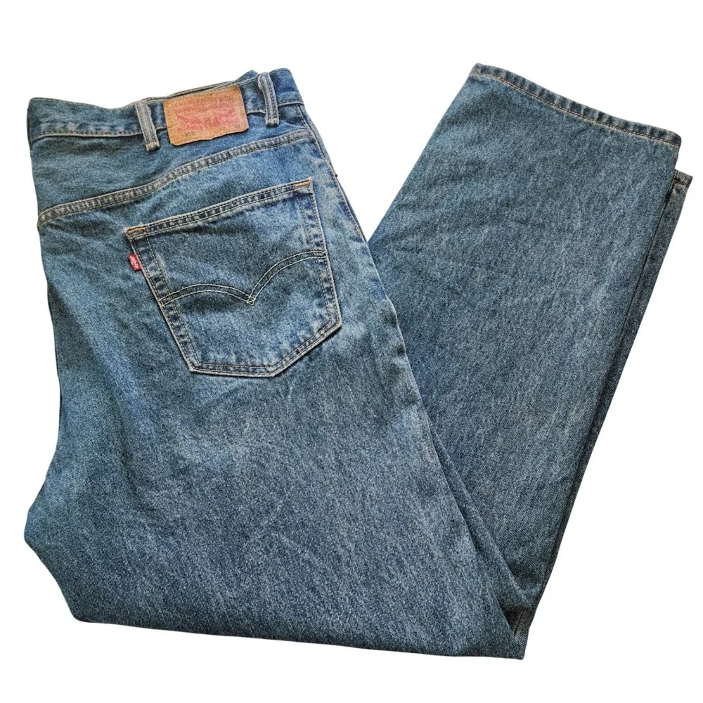 Levis 550 Mens Relaxed Fit Straight Jeans Medium Blue Wash 42x32 00550-4891‎